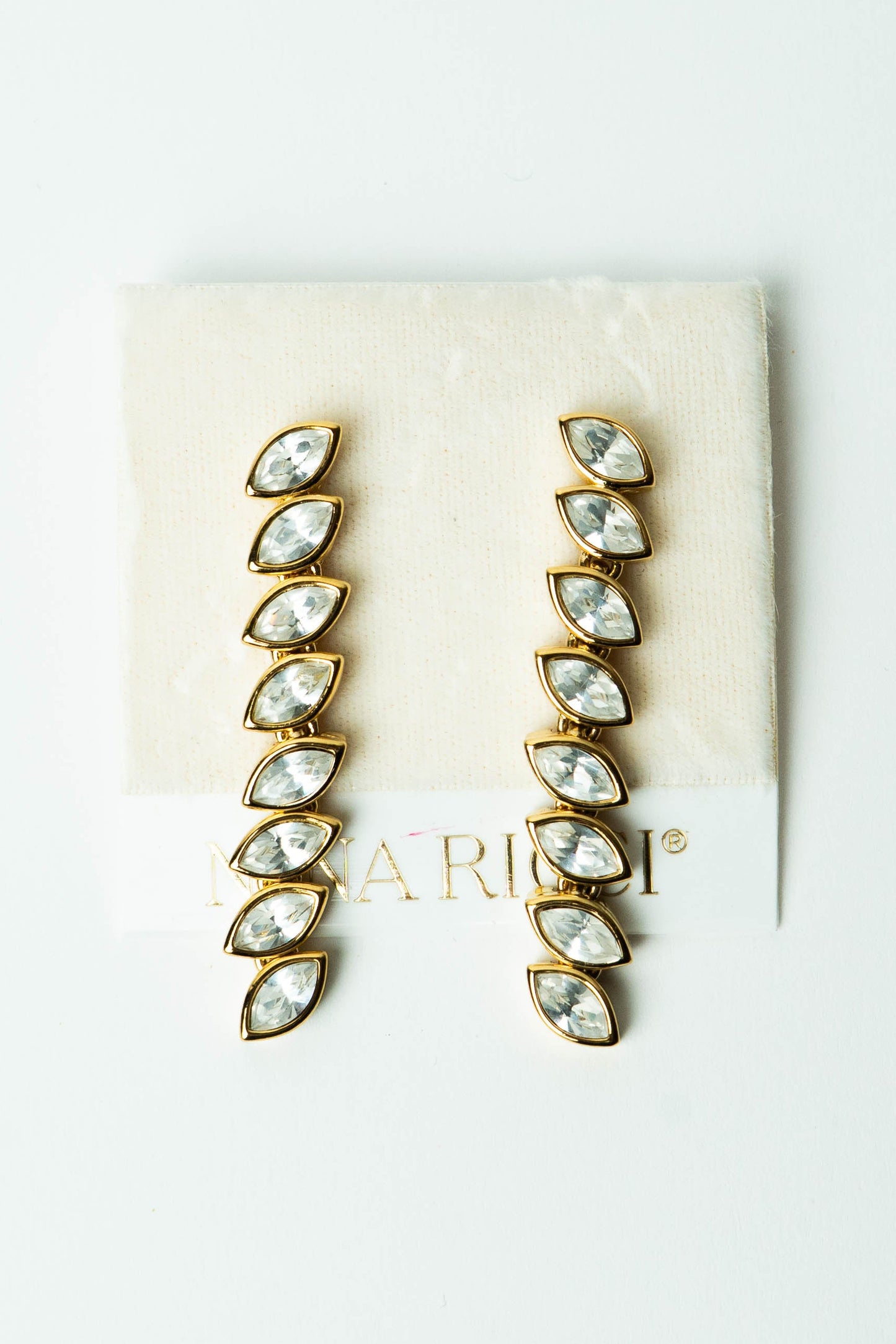 The Nina Ricci Épi de Cristal Marquise Stud Earrings