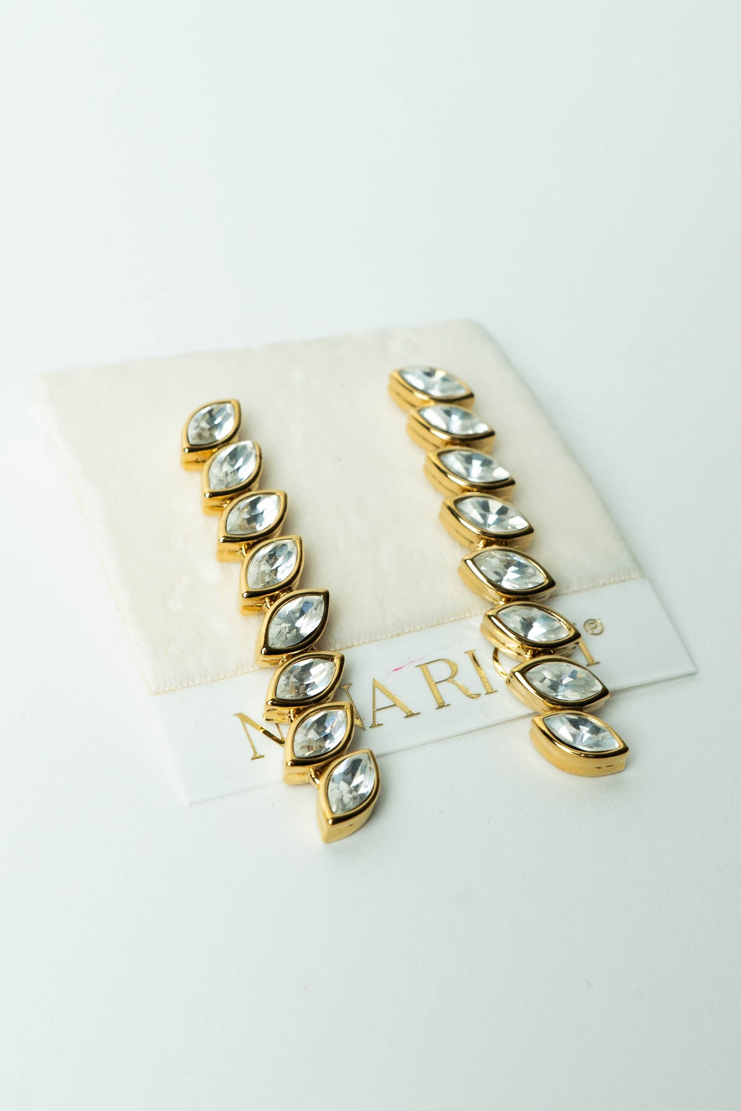 The Nina Ricci Épi de Cristal Marquise Stud Earrings
