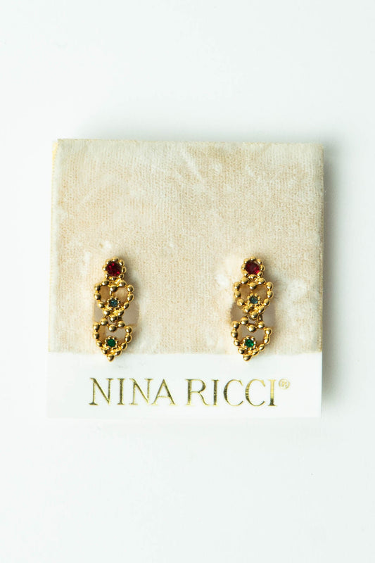 The Nina Ricci Cascading Coeurs de Joyaux Stud Earrings