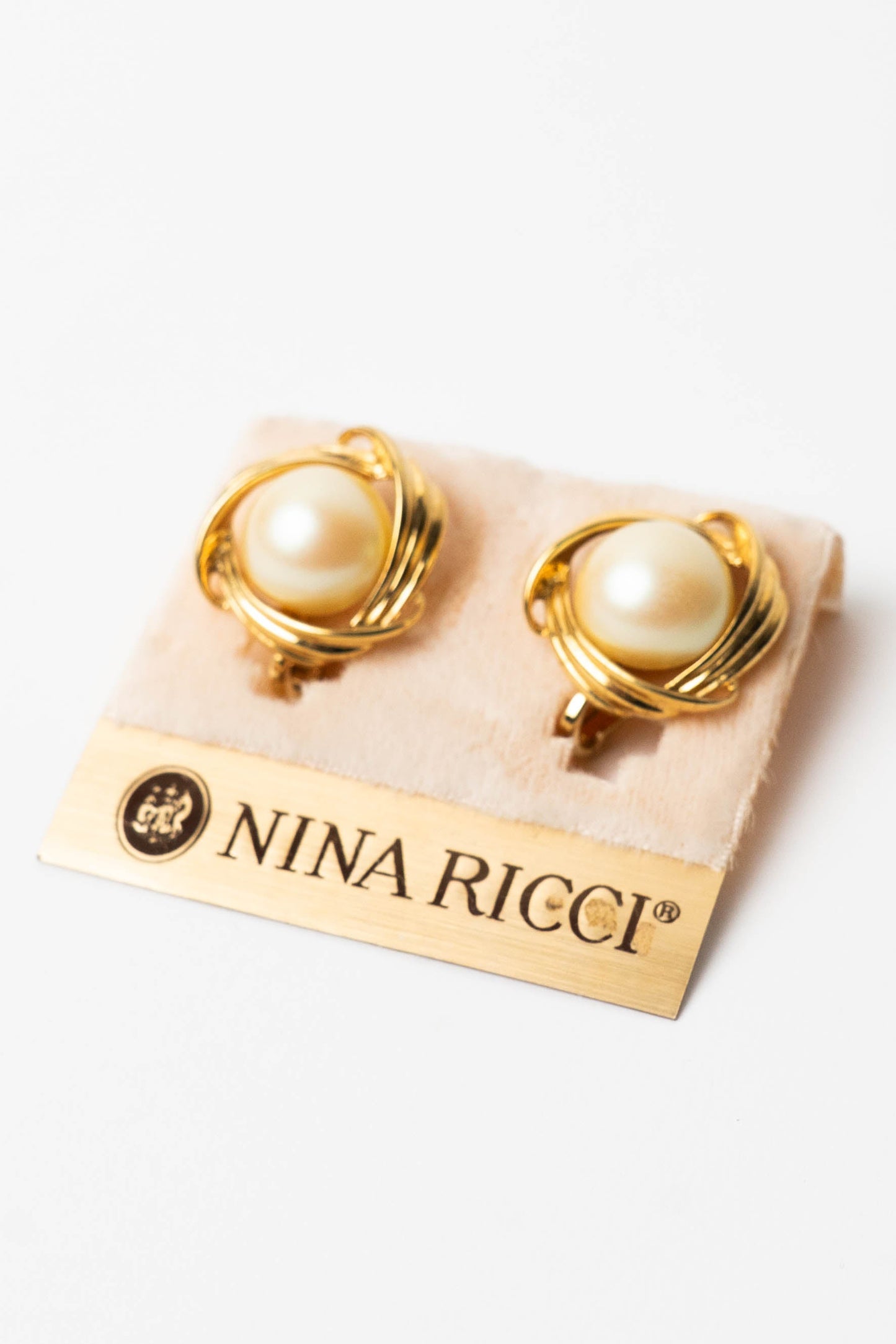 The Nina Ricci Tourbillon de Perle d'Or Clip-On Earrings