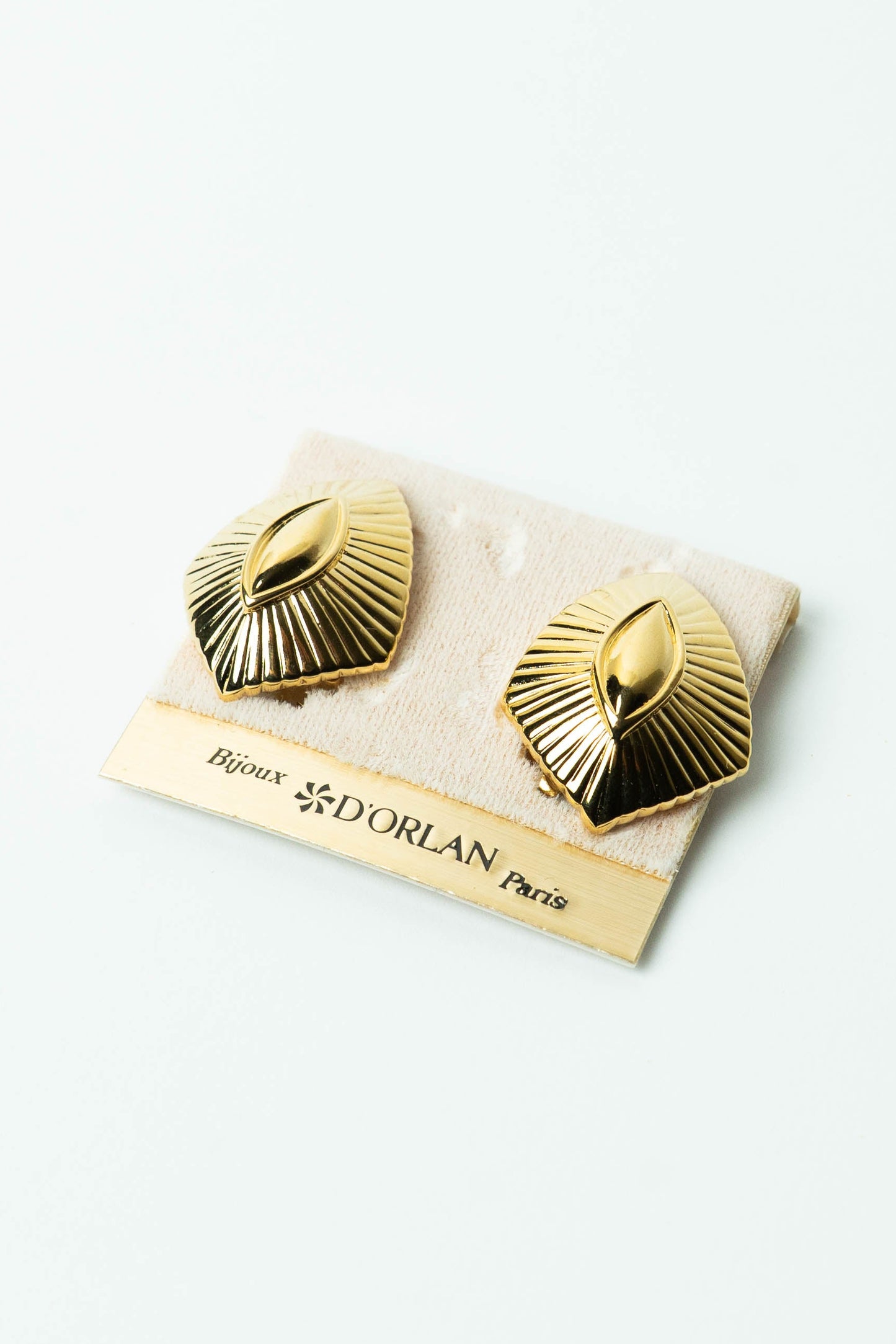 The Bijoux D'Orlan Éventail Solaire d'Or Clip-On Earrings