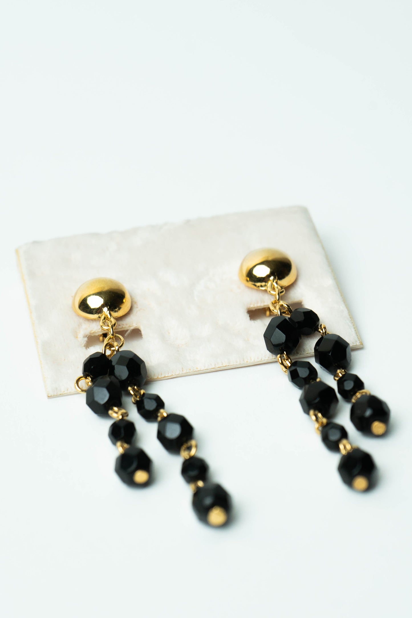 The D'Orlan Cascade de Jais Dangle Earrings