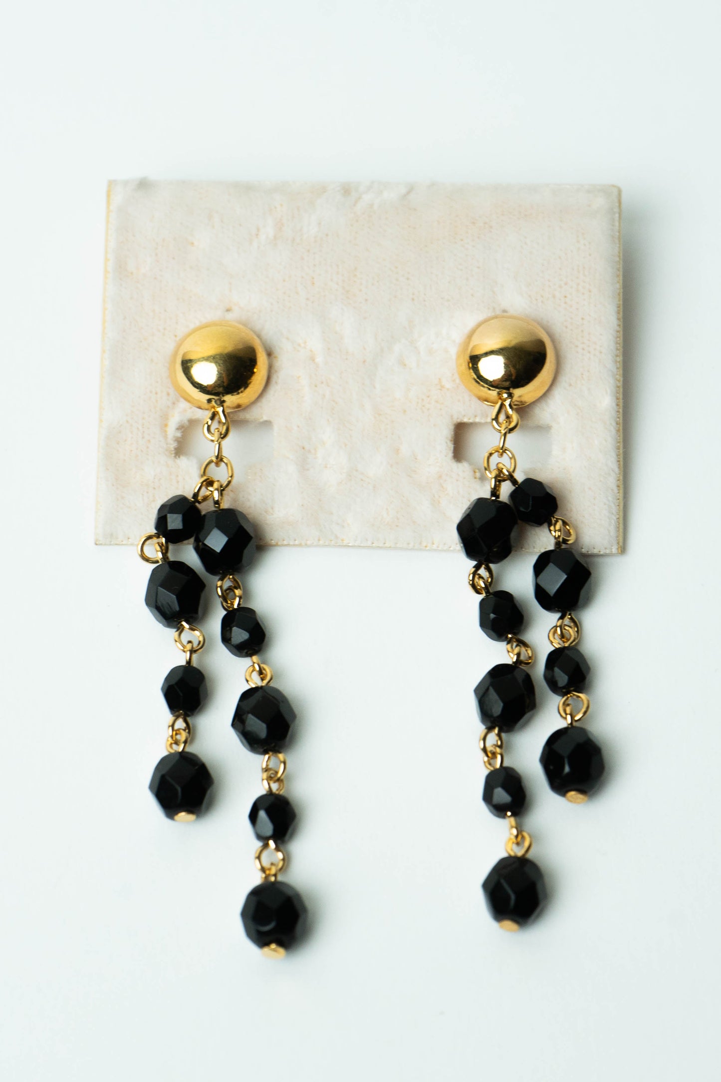 The D'Orlan Cascade de Jais Dangle Earrings