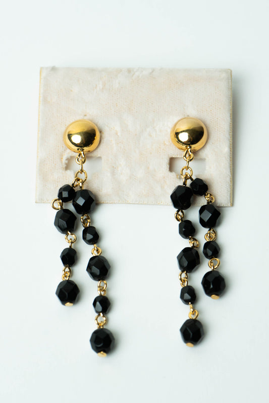 The D'Orlan Cascade de Jais Dangle Earrings