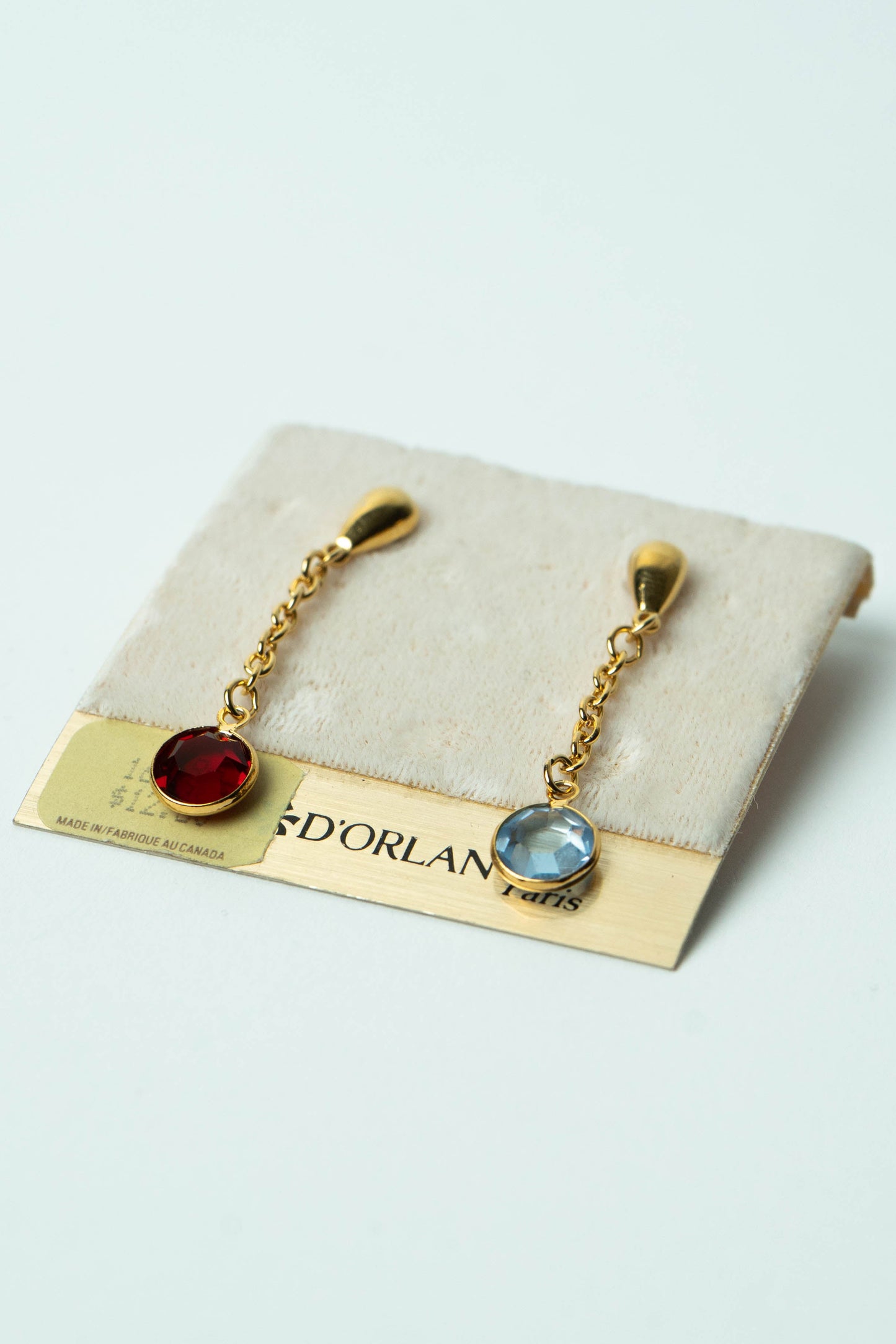 The D'Orlan "Asymétrie Céleste" Drop Earrings